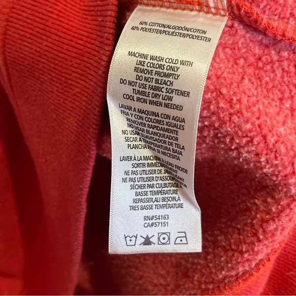 Tommy Hilfiger Sport Womens XL Red Navy Gray Colorblock Crew Sweatshirt - Picture 4 of 7